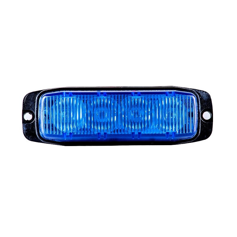 4-LED Blauwe flitser - R65 / R10 certificering E-markering 4-LED Blauwe flitser - R65 / R10 certificering E-markering